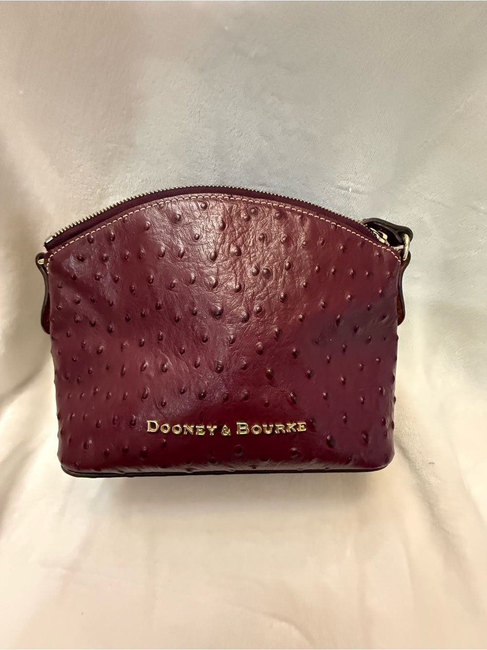 Dooney & Bourke Ruby Ostrich Embossed Leather Crossbody